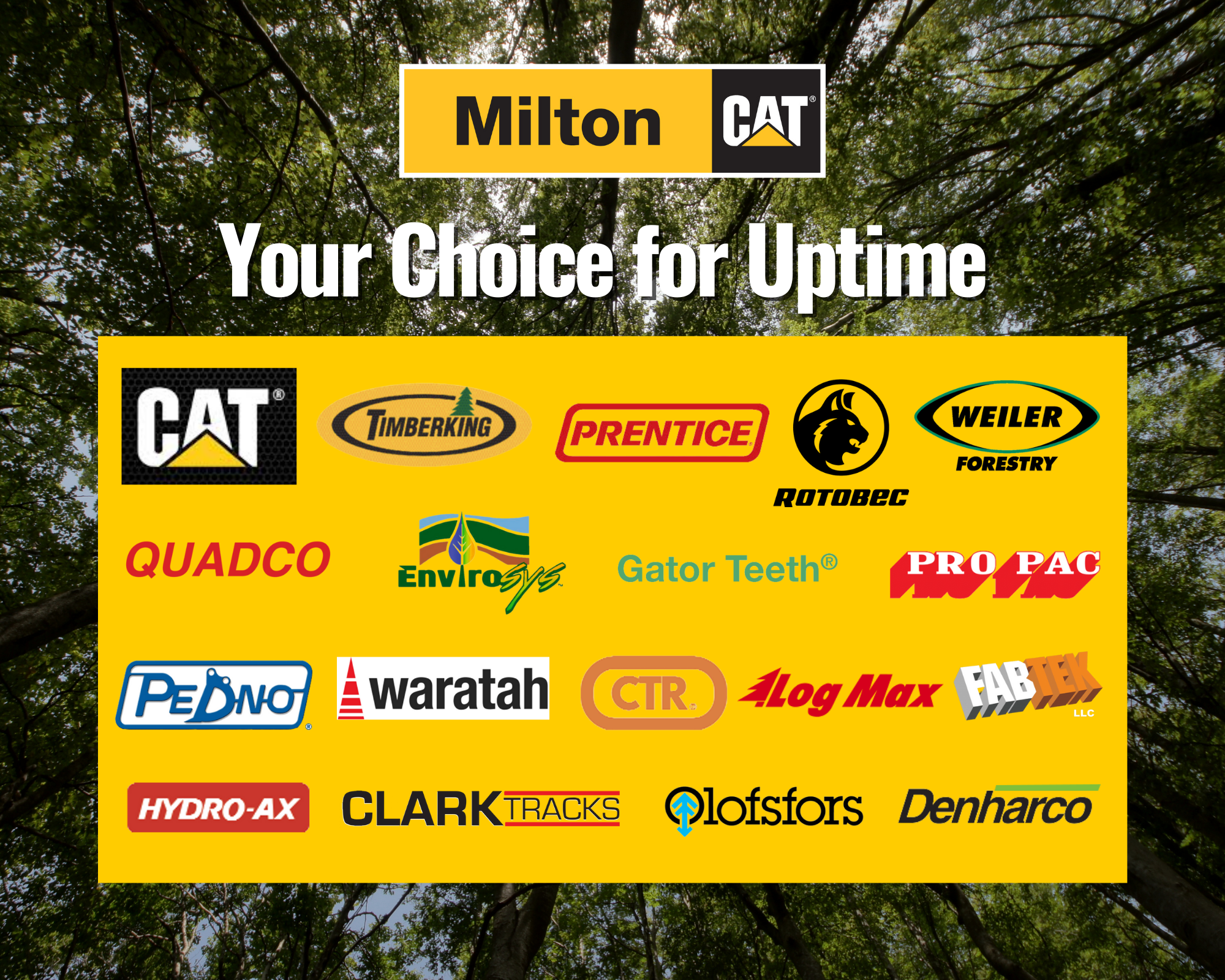 milton cat forestry parts
